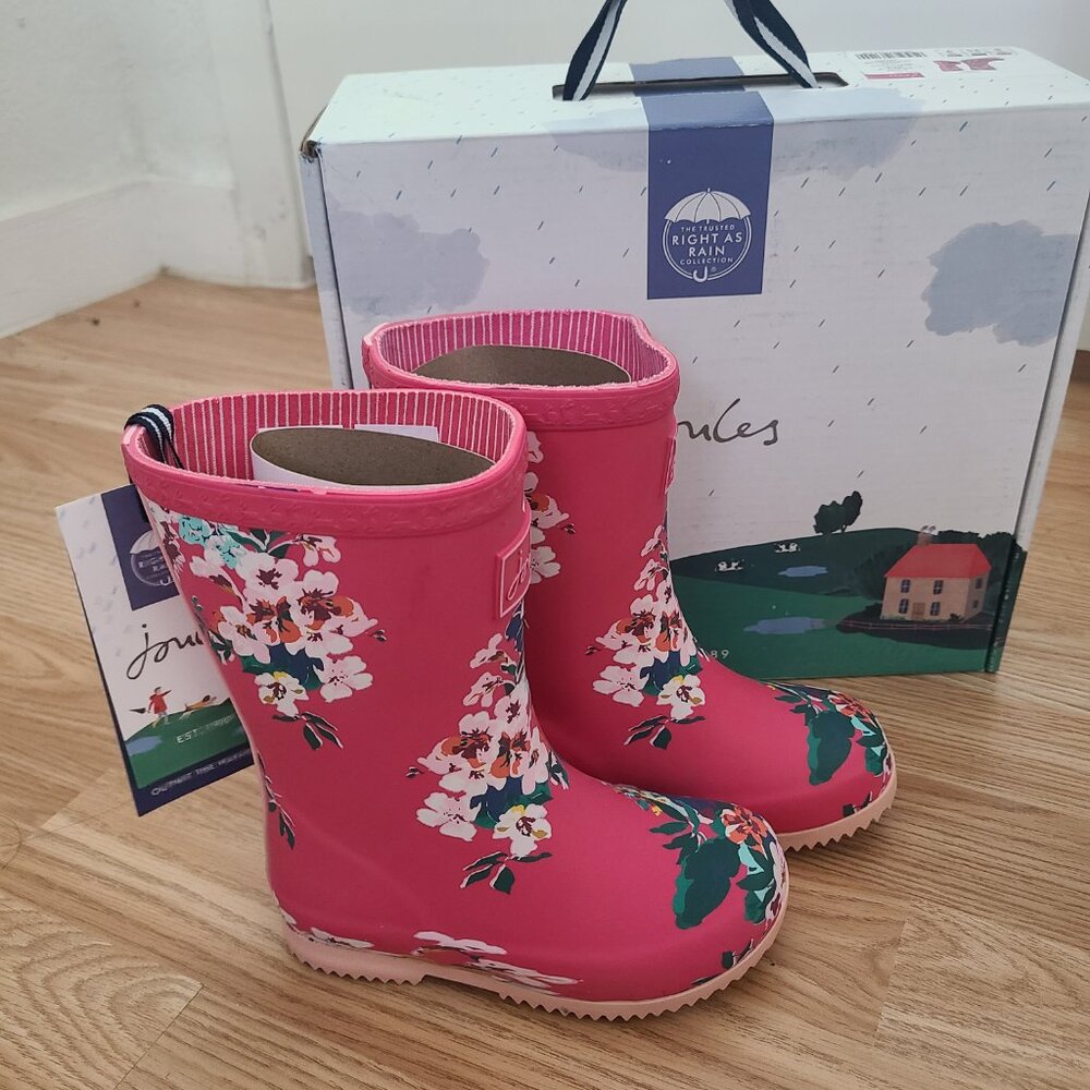 Joules Roll Up Girls Boots